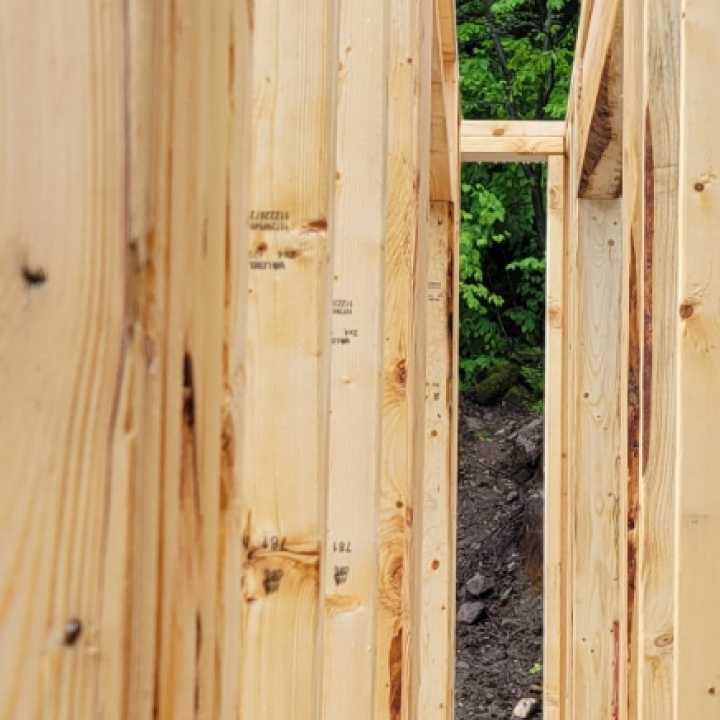 double ossature maison passive