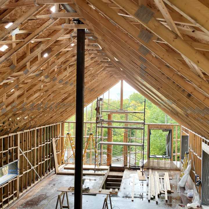 fermes de toit maison neuve